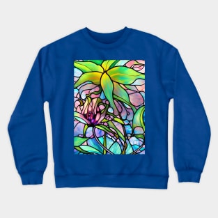 Stained Glass Lily Crewneck Sweatshirt